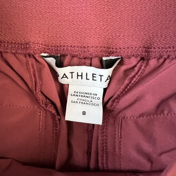 NEW Athleta Brooklyn Heights New Wide Leg Berry Pant Sz 8 - Picture 9 of 12